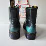 Dr Martens Jadon green black boots platform chunky quad double sole UK6.5 EU40 Image 6