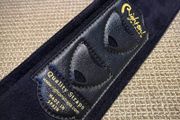 right on handmade black guitar strap