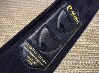 right on handmade black guitar strap