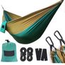 Camping Hammock - Lightweight Nylon Portable Hammock, Best Parachute Double Hammock for Backpacking, Camping, Travel, Beach, Yard. 105"(L) x 56"(W) Image 7