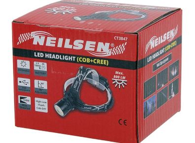 3W Cob Led Headlamp Headlight Torch Flashlight Work Light Bar Head Band Lamp
