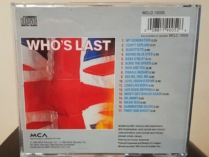 The Who Who's Last CD Album