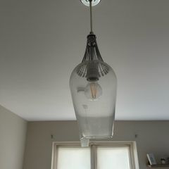 Statement kitchen light fittings.