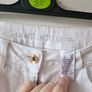 High waisted white shorts Image 3