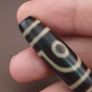 Antique Himalayan Tibetan 2 Eyes Agate Dzi Bead Amulet Pendant Image 7