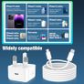 for iPhone Charger Fast Charge, 2Pack PD 20W Fast Apple Charger Cable 2M, iPhone Fast charger Plug with USB C To Lightning Cable for iPhone 14 13 12 11 Pro Max XS XR X 8 7 6 Plus, iPad and iPod Image 7
