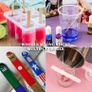 Epoxy Resin Mixing Cups, 50pcs 240ml/8oz Disposable Measuring Cups with 50pcs Wooden Stirring Sticks, Plastic Measuring Cups for Liquids, Mixing Resin, Paint, Pigment, Cooking (FREE POSTAGE) Image 5