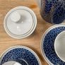 Vintage Mid-Century Stadtlengsfeld CP Porcelain Tea Set Blue Pebble Image 7