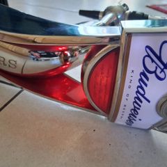 Chrome Budweiser Beer tap drip tray lights up