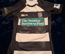 Old Belvedere (Match Worn No.2) BLK Rugby Union Jersey (Adult Large) FREE POST
