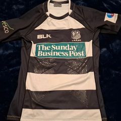 Old Belvedere (Match Worn No.2) BLK Rugby Union Jersey (Adult Large) FREE POST