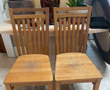 2 x Very Solid Kitchen Dining Chairs - Can Deliver