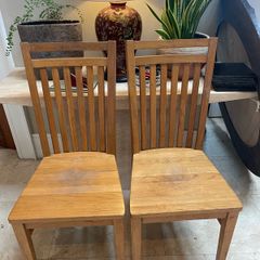 2 x Very Solid Kitchen Dining Chairs - Can Deliver