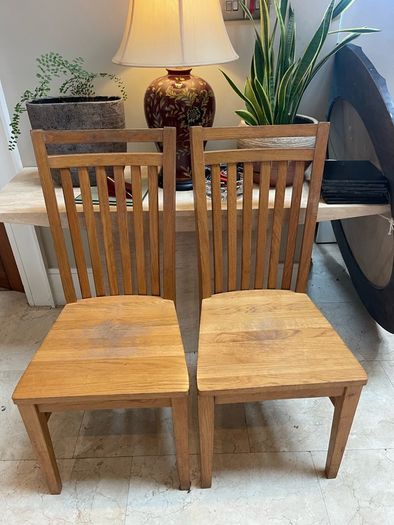 2 x Very Solid Kitchen Dining Chairs - Can Deliver