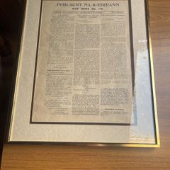 Original framed Poblacht NA h = EIREANN  war news number 119