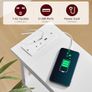 Side Table with Charging Station, 3 Tier Small End Table for Small Spaces, Slim Side Shelf with Storage, for Living Room Image 4