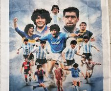 Diego Maradona flag 3ft x 2ft.