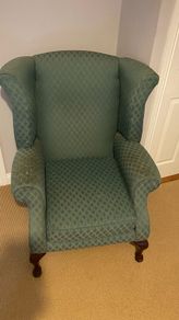 Queen  Anne Wingback Armchair