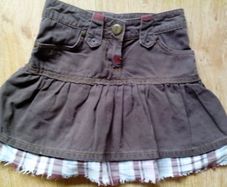 Cowboy Brown Skirt. Age 6-7