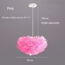 Pink feather ceiling light 60 cm Image 7