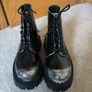 Zara Distressed Lace-up Chunky Boots UK 6/ EU 40 Image 2