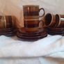 Vintage 1970s Stoneware Coffee & Tea Set Image 2
