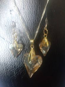 Swarovski Element Pendant and Earrings