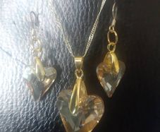 Swarovski Element Pendant and Earrings