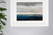 Wooden Bridge and Dublin Bay, XL framed print by Helen Mathews