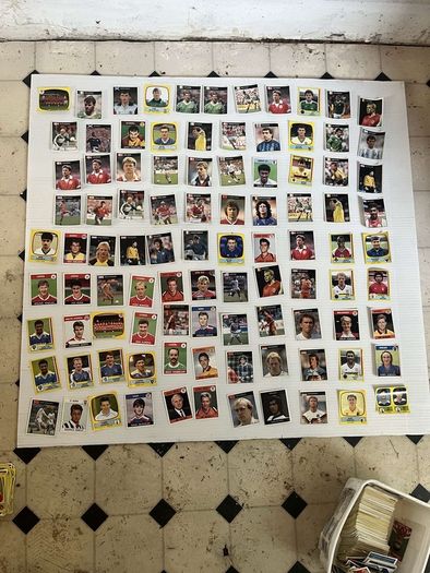 panini football stickers vintage