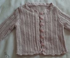 Baby cardigan, hand knitted, new