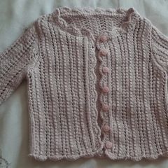 Baby cardigan, hand knitted, new