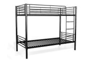 Black Metal Single Bunk Bed Frame