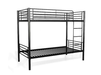 Black Metal Single Bunk Bed Frame