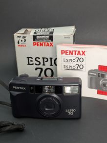 Pentax Espio 70 35mm Vintage Film Camera Boxed Tested Working