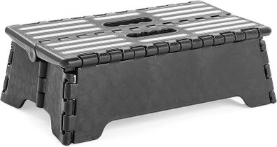 Portable Folding Step - The Lightweight Step Stool is Sturdy Enough to Support Adults and Safe Enough for Kids. Opens Easy with One Flip. Great for Kitchen, Bathroom, Bedroom, Kids or Adults