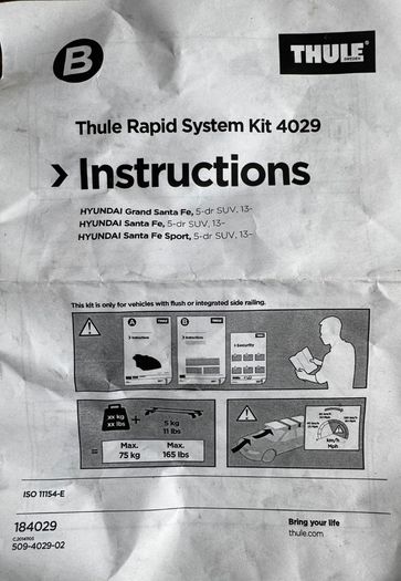 Thule rapid system kit 4029