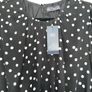 Dress, brand new with tags, long sleeves, elasticised waist tiered skirt, black with silver polka dots, very elegant Image 4