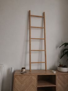 Decorative ladder Width: 40 cm, Height: 150 cm, Depth: 3 cm