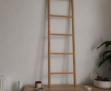 Decorative ladder Width: 40 cm, Height: 150 cm, Depth: 3 cm