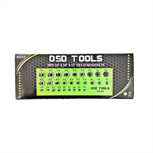 28pc E Star Sockets