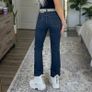 Vintage inspired Levis 525 Bootcut Jeans W29 Dark Blue Denim Flared Leg Altered Length Y2K Image 7