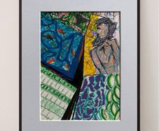 Original Art Figurative Bearded Guy Beard Pop Art
