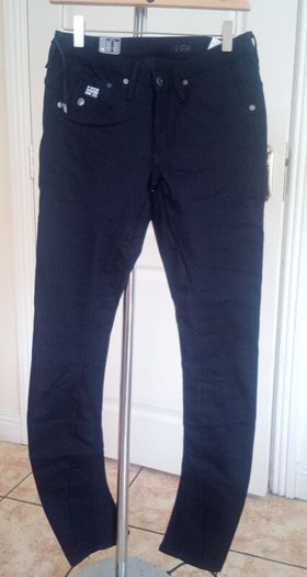 New G-Star Mid Rise Black Skinny Jeans