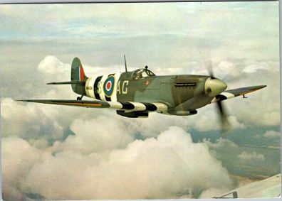 Spitfire IX MH 434 G-ASJV Postcard Fighter Aircraft DB