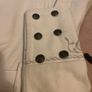 Cream full length military style Coat Image 3