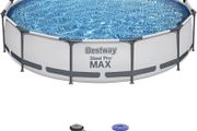 NEW SALE | Steel Pro Pool Swimming Pool, Round Above Ground Garden Frame Pool, Multiple Sizes, 12' x 30"/3.66m x 76cm