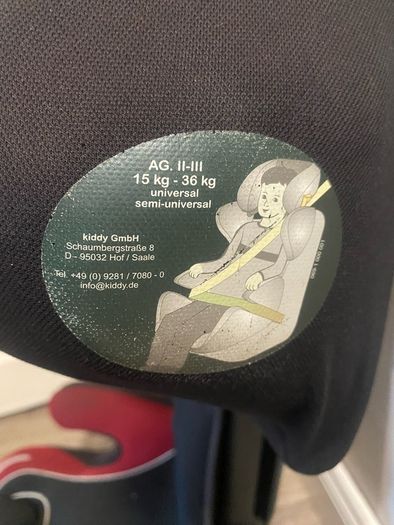 Kiddy isofix high back booster car seat