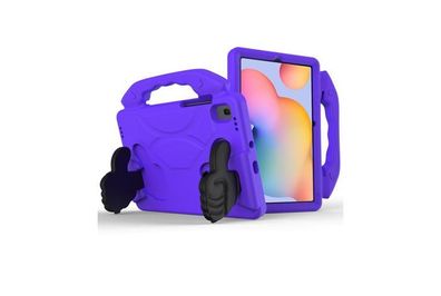 For Samsung Galaxy Tab A8 10.5 2021 Case Kids Shockproof Tablet Smart Cover With Thumbs UP EVA New Purple - FHT05SMTK4