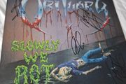 OBITUARY: Slowly We Rot LP- Fully autographed